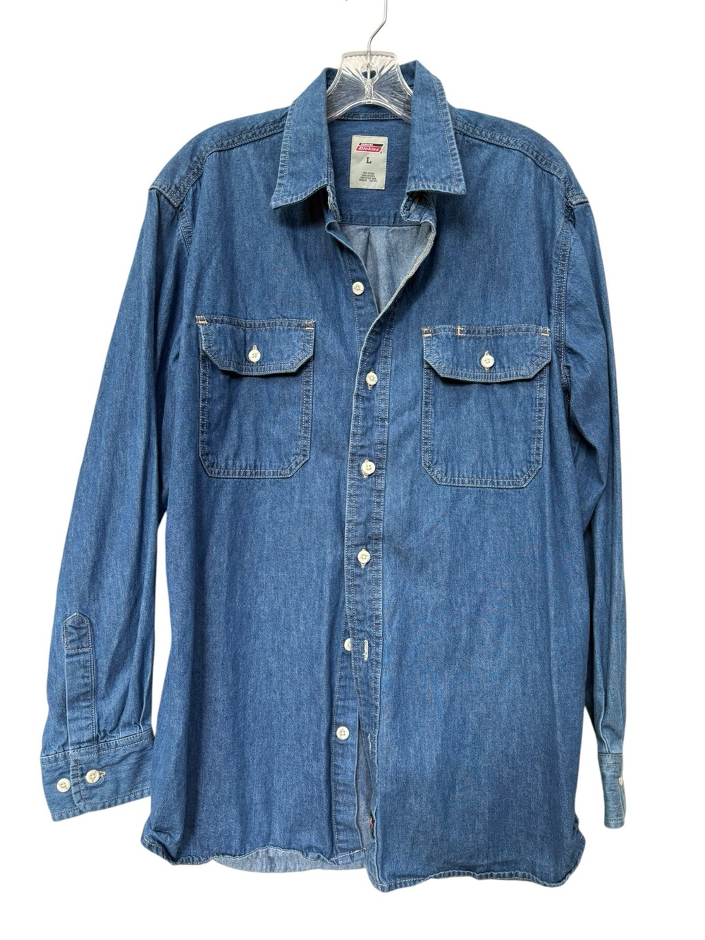Dickies Denim Work Shirt men's size L